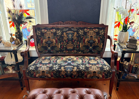 Antique Tapestry Settee